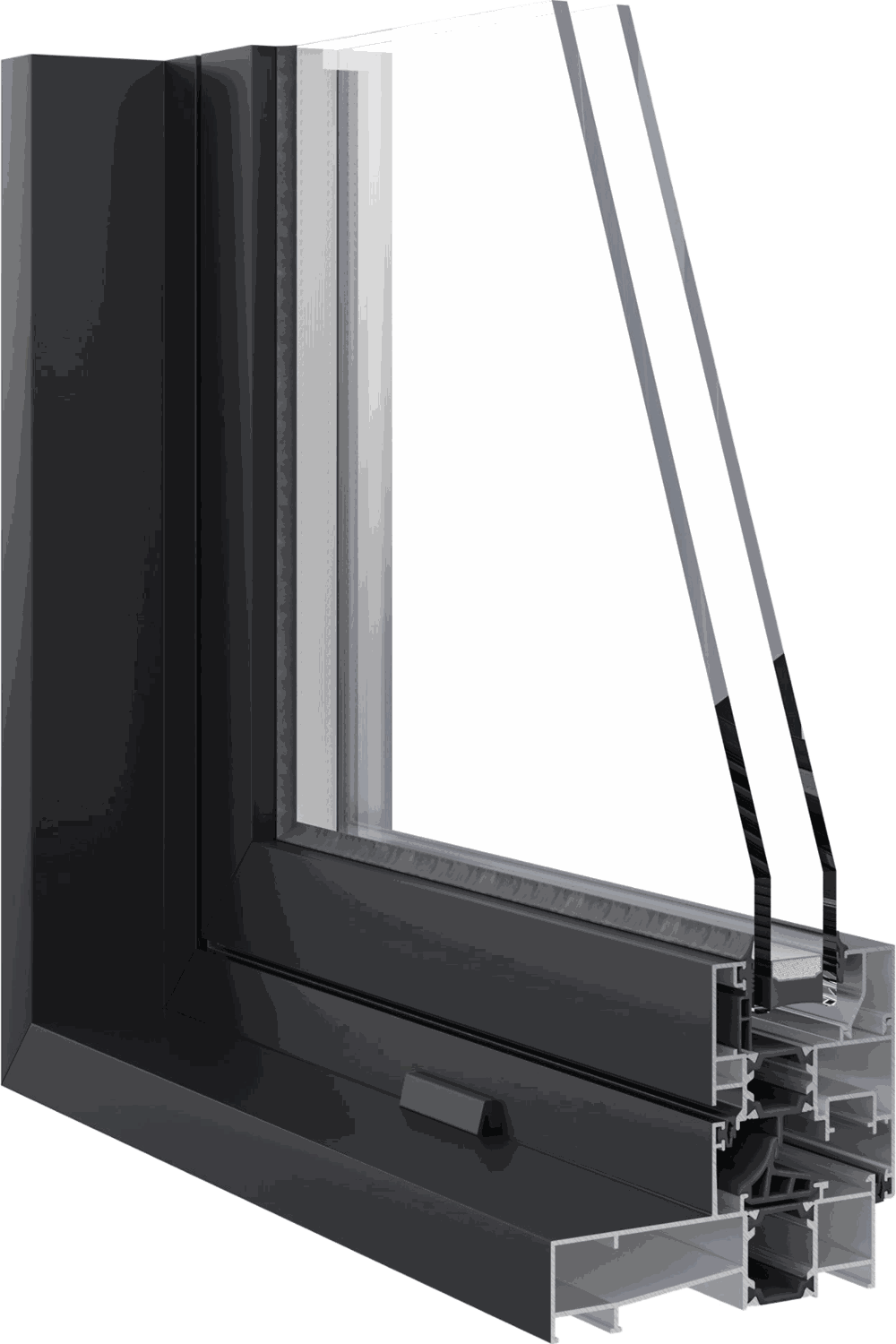 AL750 tilt & turn frame profile