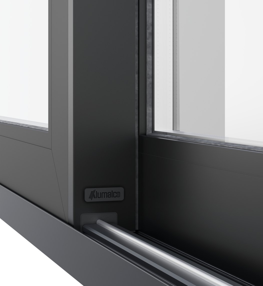 SL550 sliding track close-up